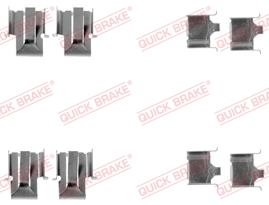 QUICK BRAKE Zubehörsatz, Scheibenbremsbelag 1091078