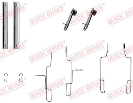 QUICK BRAKE Zubehörsatz, Scheibenbremsbelag 1091147