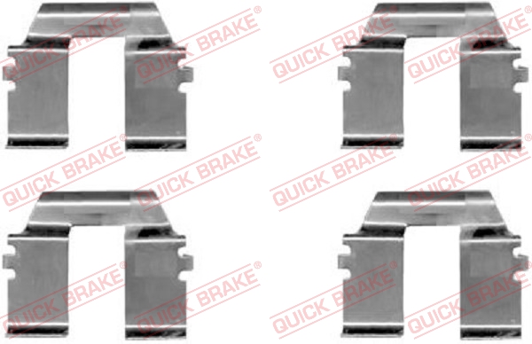 QUICK BRAKE Zubehörsatz, Scheibenbremsbelag 1091232