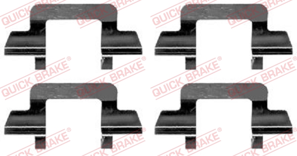 QUICK BRAKE Zubehörsatz, Scheibenbremsbelag 1091243