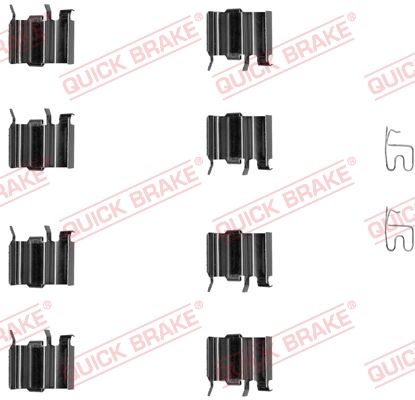 QUICK BRAKE Zubehörsatz, Scheibenbremsbelag 1091244