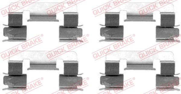 QUICK BRAKE Zubehörsatz, Scheibenbremsbelag 1091293