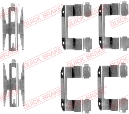 QUICK BRAKE Zubehörsatz, Scheibenbremsbelag 1091618