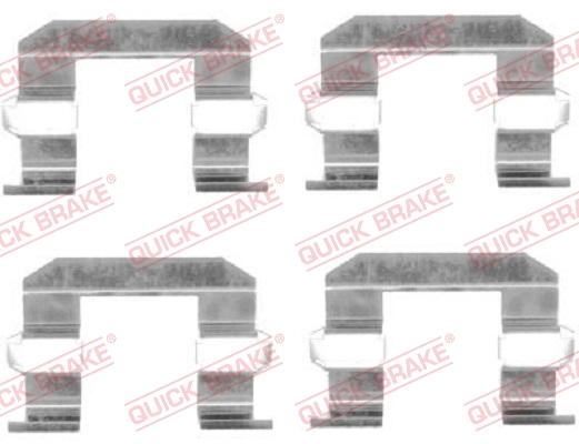 QUICK BRAKE Zubehörsatz, Scheibenbremsbelag 1091645