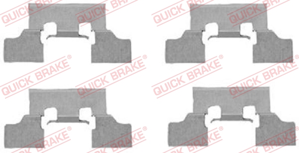QUICK BRAKE Zubehörsatz, Scheibenbremsbelag 1091647