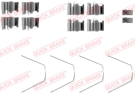 QUICK BRAKE Zubehörsatz, Scheibenbremsbelag 1091651