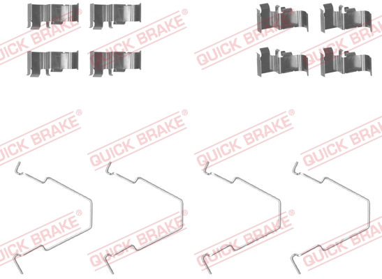 QUICK BRAKE Zubehörsatz, Scheibenbremsbelag 1091652