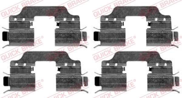 QUICK BRAKE Zubehörsatz, Scheibenbremsbelag 1091653