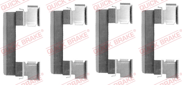 QUICK BRAKE Zubehörsatz, Scheibenbremsbelag 1091655