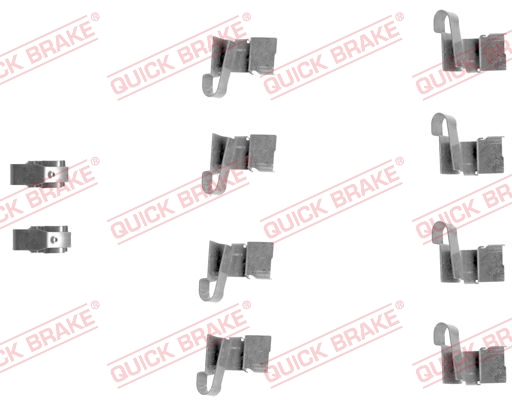 QUICK BRAKE Zubehörsatz, Scheibenbremsbelag 1091671