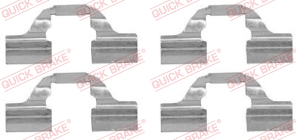 QUICK BRAKE Zubehörsatz, Scheibenbremsbelag 1091684