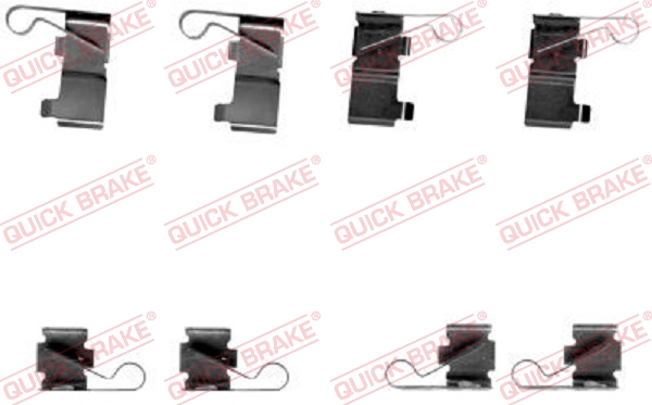 QUICK BRAKE Zubehörsatz, Scheibenbremsbelag 1091699