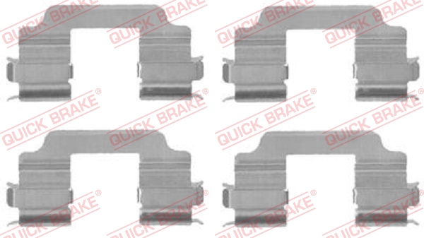 QUICK BRAKE Zubehörsatz, Scheibenbremsbelag 1091709