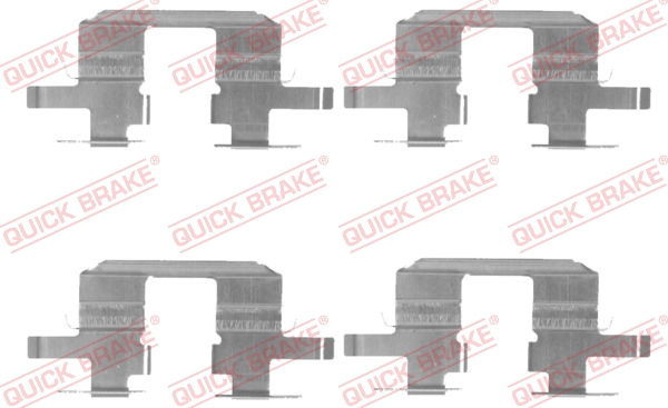 QUICK BRAKE Zubehörsatz, Scheibenbremsbelag 1091711