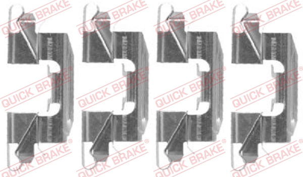 QUICK BRAKE Zubehörsatz, Scheibenbremsbelag 1091720