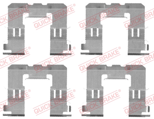 QUICK BRAKE Zubehörsatz, Scheibenbremsbelag 1091721