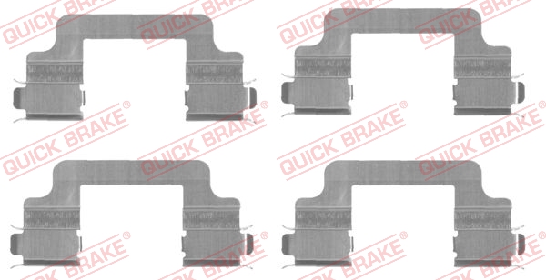 QUICK BRAKE Zubehörsatz, Scheibenbremsbelag 1091727