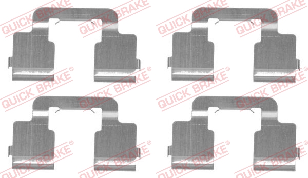 QUICK BRAKE Zubehörsatz, Scheibenbremsbelag 1091733