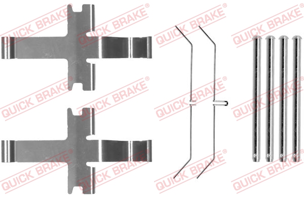 QUICK BRAKE Zubehörsatz, Scheibenbremsbelag 1091752