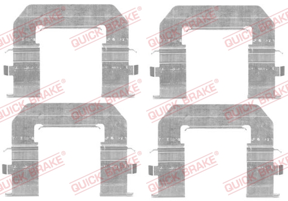 QUICK BRAKE Zubehörsatz, Scheibenbremsbelag 1091776