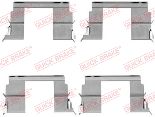 QUICK BRAKE Zubehörsatz, Scheibenbremsbelag 1091783