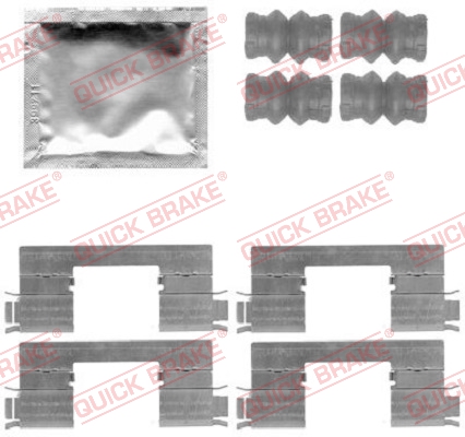 QUICK BRAKE Zubehörsatz, Scheibenbremsbelag 1091798
