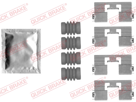 QUICK BRAKE Zubehörsatz, Scheibenbremsbelag 1091818