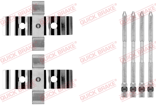 QUICK BRAKE Zubehörsatz, Scheibenbremsbelag 1091848