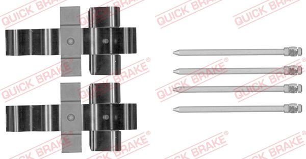QUICK BRAKE Zubehörsatz, Scheibenbremsbelag 1091852