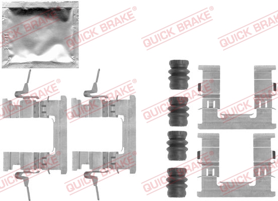 QUICK BRAKE Zubehörsatz, Scheibenbremsbelag 1091853