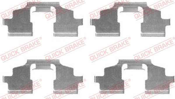 QUICK BRAKE Zubehörsatz, Scheibenbremsbelag 1091675