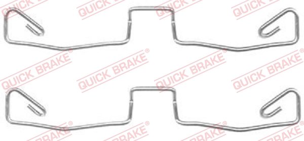 QUICK BRAKE Zubehörsatz, Scheibenbremsbelag 1091633