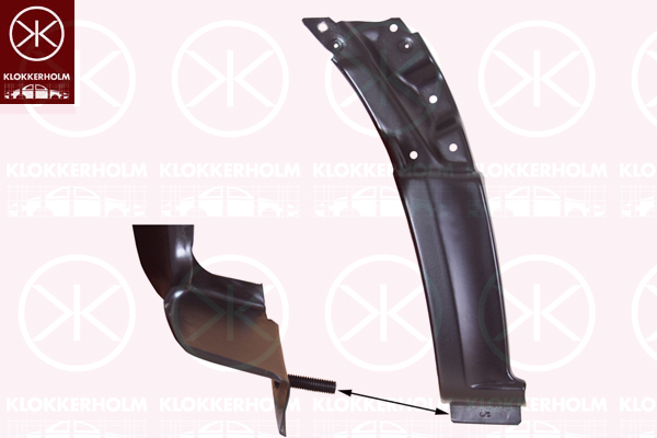 KLOKKERHOLM Kotflügel 3547332 vorne rechts für Mercedes VW