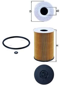 KNECHT �lfilter, Art.-Nr. OX 787D