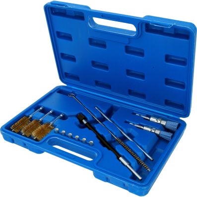 BRILLIANT TOOLS Reinigungs-/Fräswerkzeugsatz, CR-Injektorschacht Injektorsitz- und Schacht-Reinigungs-Satz, 14-tlg bt551380