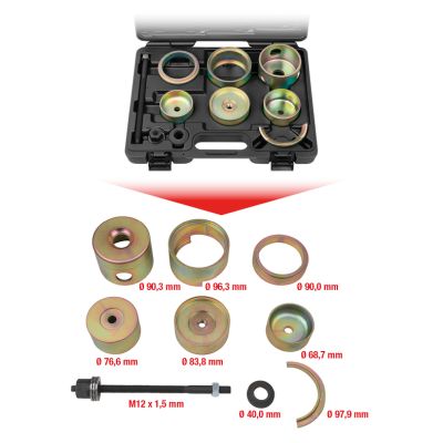 KS-Tools 700.2100 Silentlagerwerkzeug-Satz für VAG Hinterachse 11-tlg - Image 4