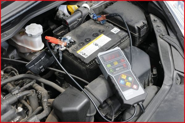 KS-Tools 12V Digital Batterietester - LCD-Display - Krokodilklemmen - Blei-Säure, Gel, AGM - Image 4