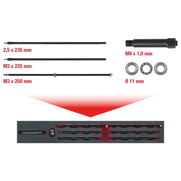 KS TOOLS Demontagewerkzeugsatz, Glühkerze 1521640