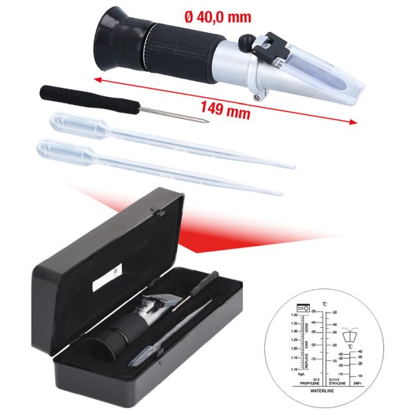 KS TOOLS Frostschutz-/ Batteriesäureprüfgerät (Refraktometer) 5501290
