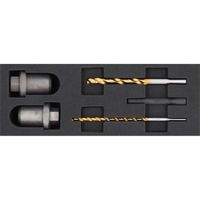 KS-TOOLS Ausbohrwerkzeugsatz, Querlenkerklemmschraube, Art.-Nr. 700.5640