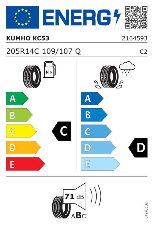 KUMHO REIFEN 205/R14 109/107Q - PorTran KC53