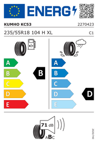 Kumho Sommerreifen "[Kumho] 235/55R18 104H - PorTran KC53", Art.-Nr. 2270423