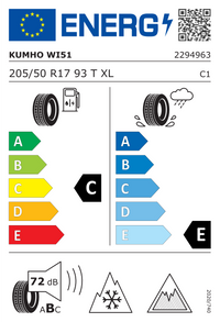 Kumho Winterreifen "[Kumho] 205/50R17 93T - WinterCraft ice Wi51", Art.-Nr. 2294963