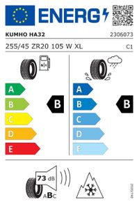 Kumho Ganzjahresreifen "[Kumho] 255/45ZR20 105W - Solus 4S HA32", Art.-Nr. 2306073