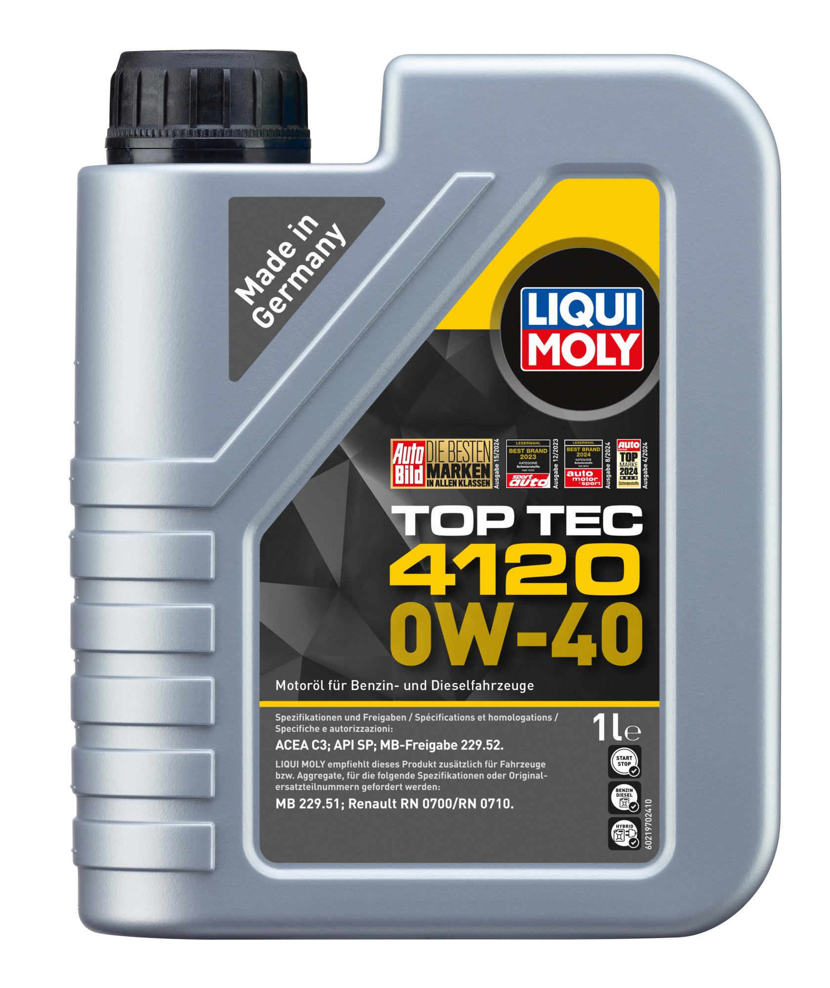 LIQUI MOLY Motoröl Top Tec 4120 0W-40 [1 L] 21970 1l