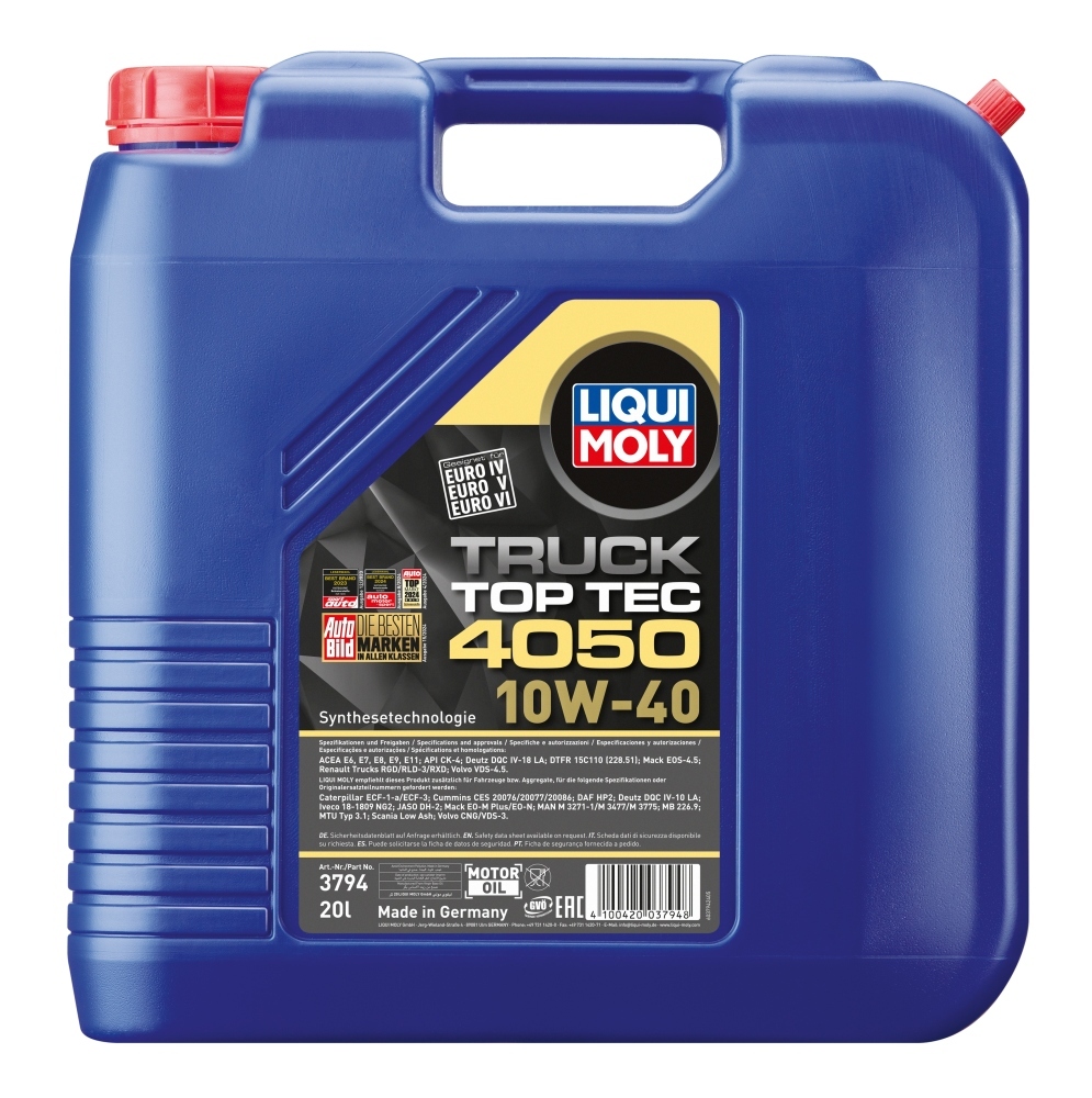 LIQUI MOLY Motoröl Top Tec Truck 4050 10W-40 [20L] 3794 20l