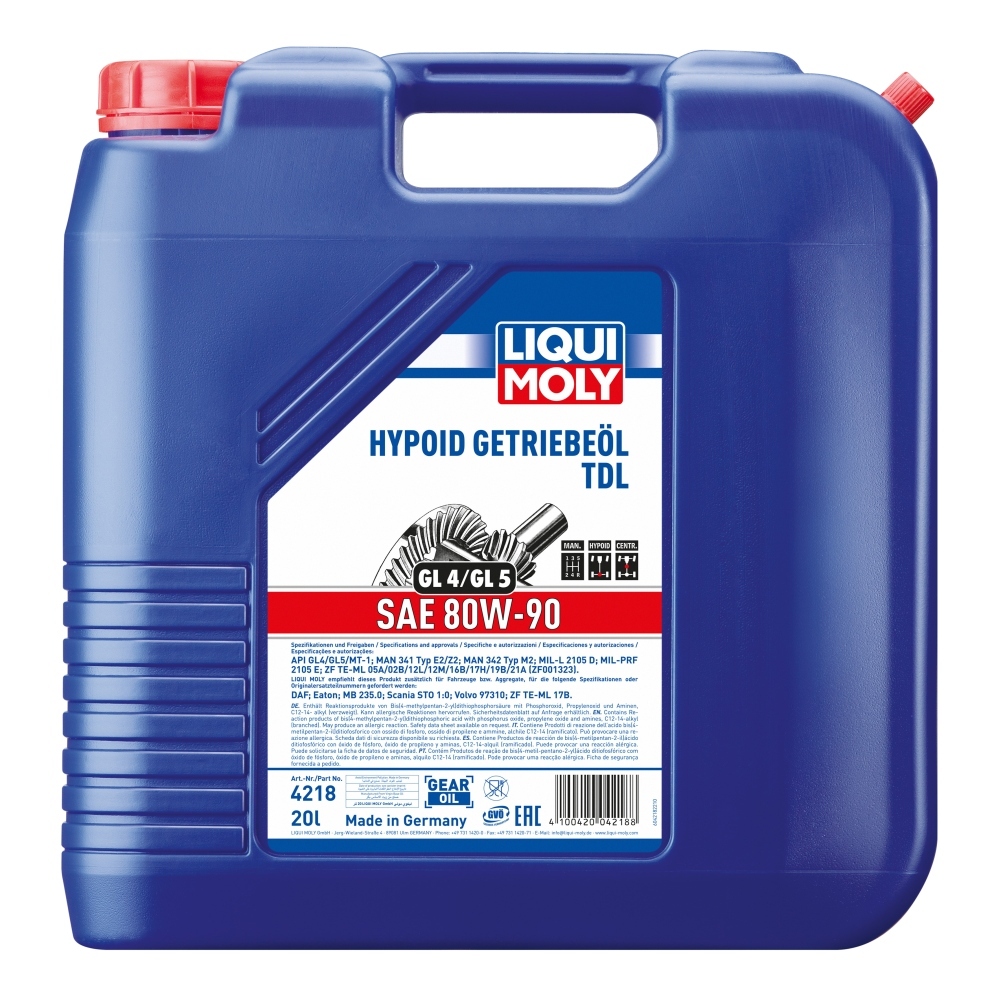 LIQUI MOLY Hypoid-Getriebe&ouml;l GL4/5 TDL SAE 80W-90 20 Liter Kanister