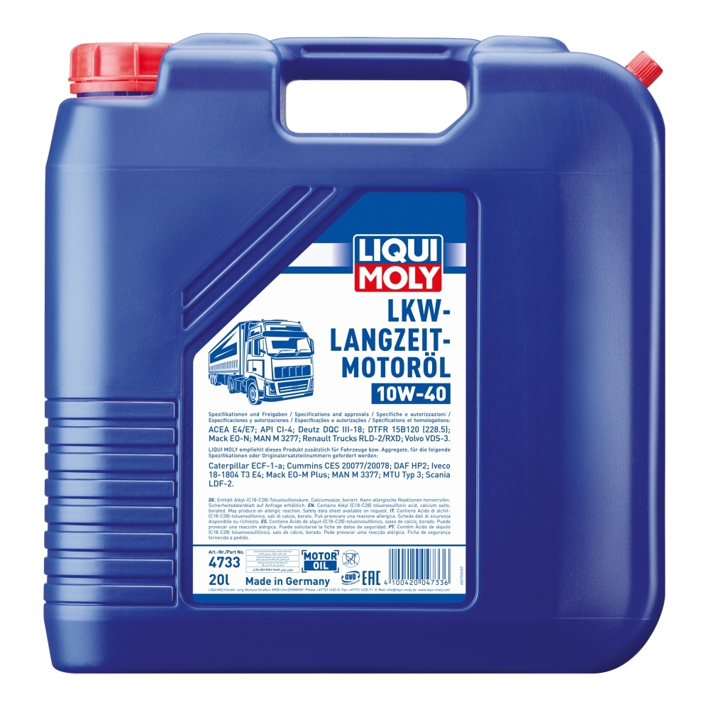LIQUI MOLY Motoröl LKW-Langzeit-Motoröl 10W-40 [20 L] 4733 20l