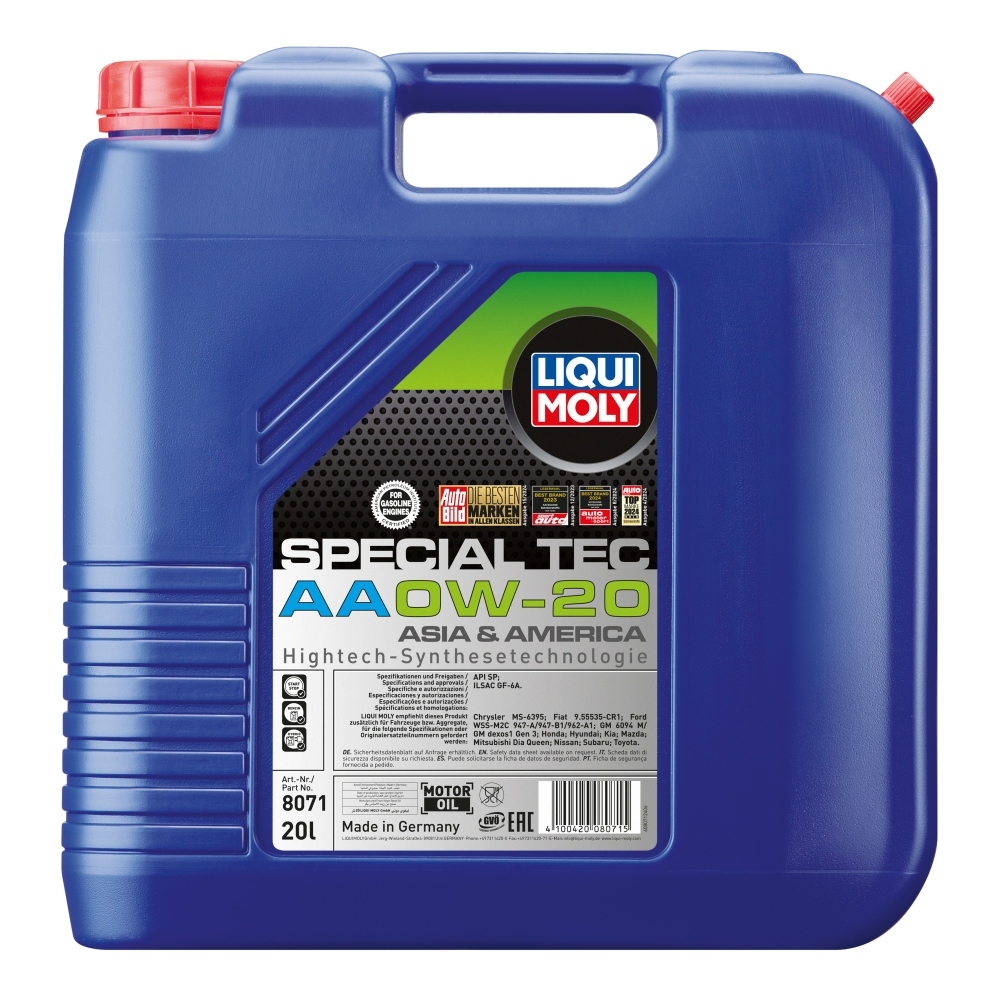 LIQUI MOLY Motoröl Special Tec AA 0W-20 [20L] 8071 20l