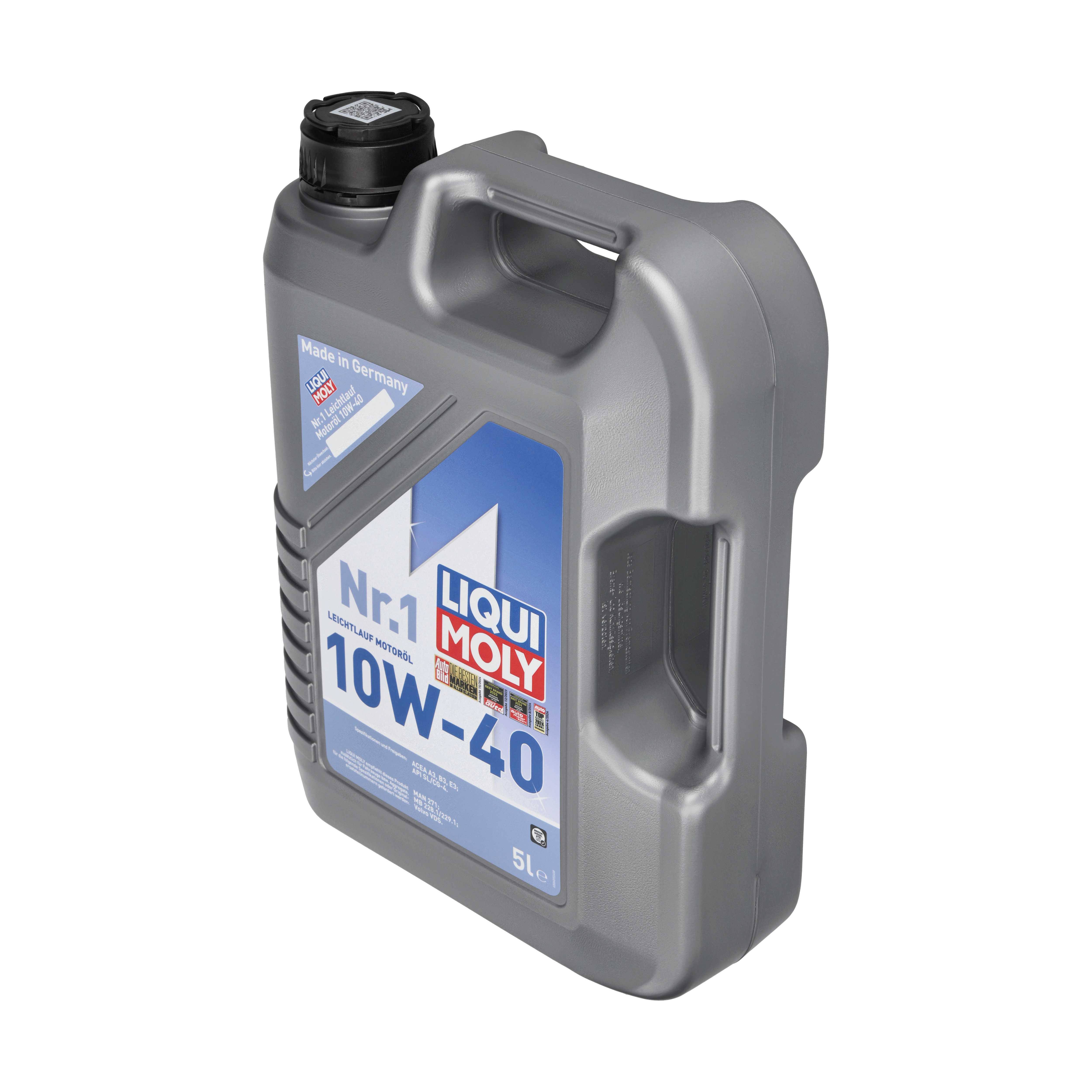 LIQUI MOLY Motoröl Nr.1 Leichtlauf Motorenöl 10W-40 [5 L] 2609 5l
